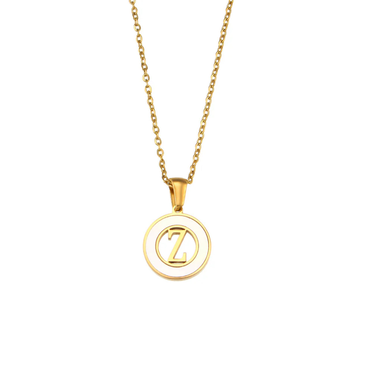 ‘Lillah’ Initial Gold Necklace