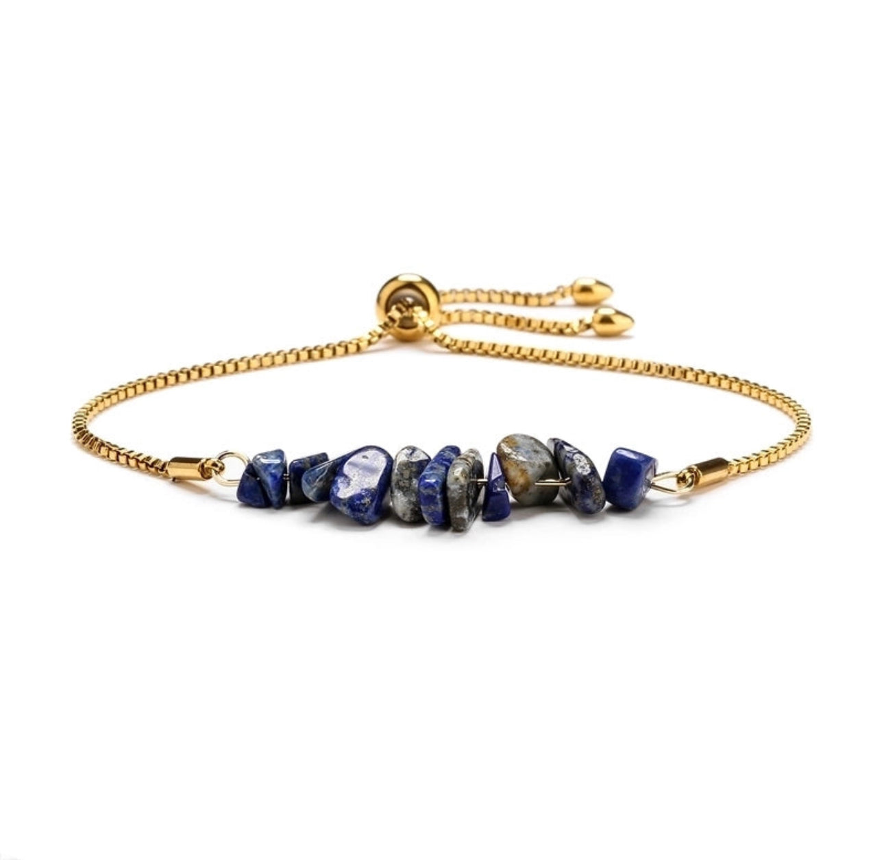 Natural Stone Gold Bracelet