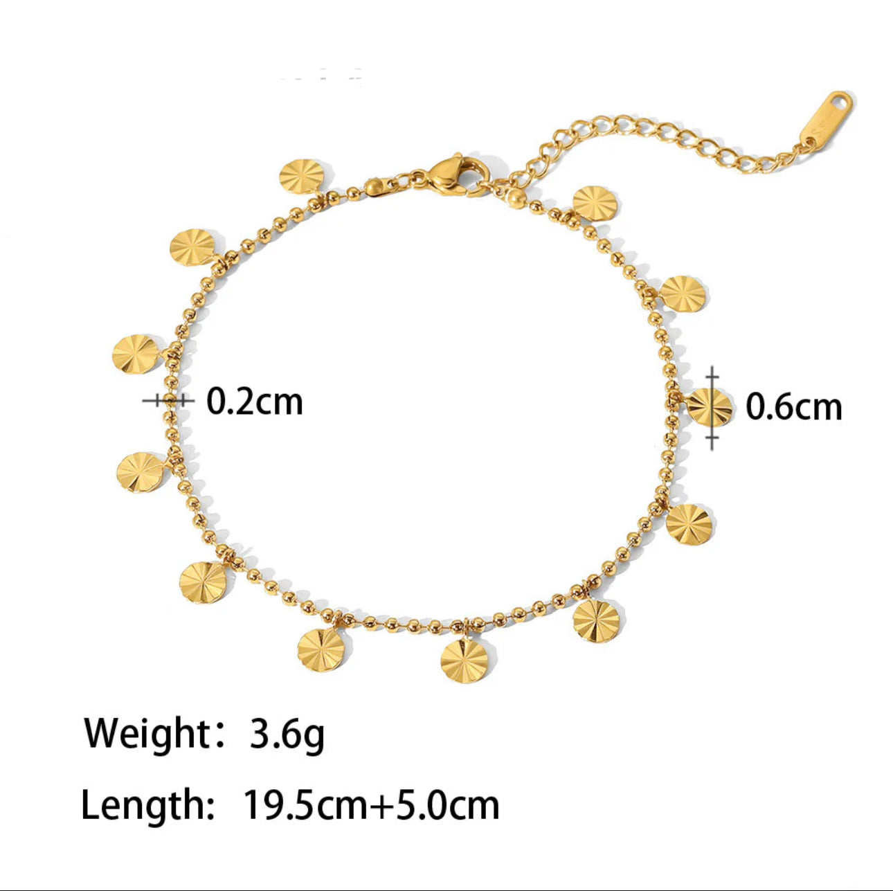 ‘Dolly’ Gold Anklet