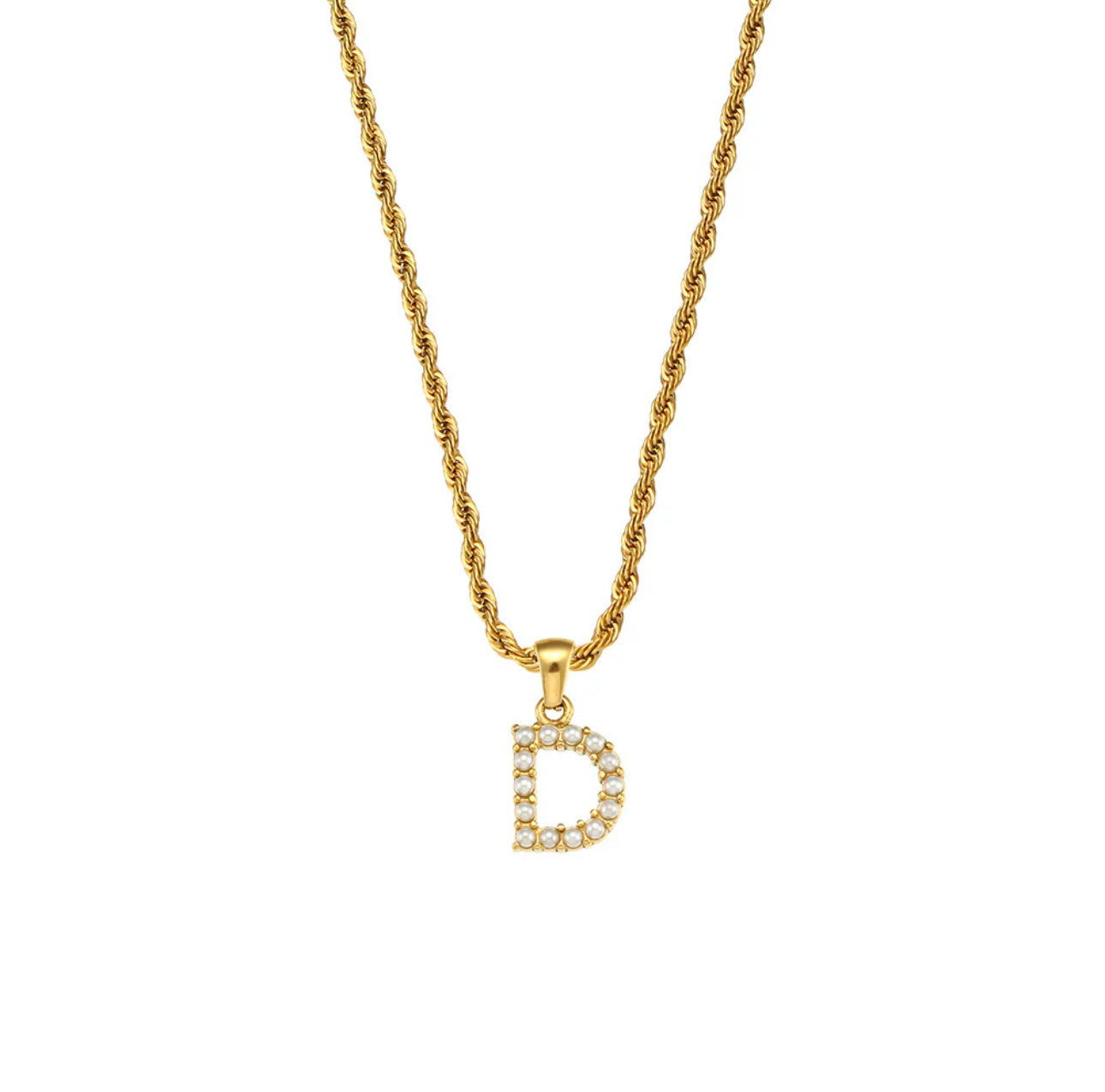 ‘Nikki’ Letter Gold Necklace