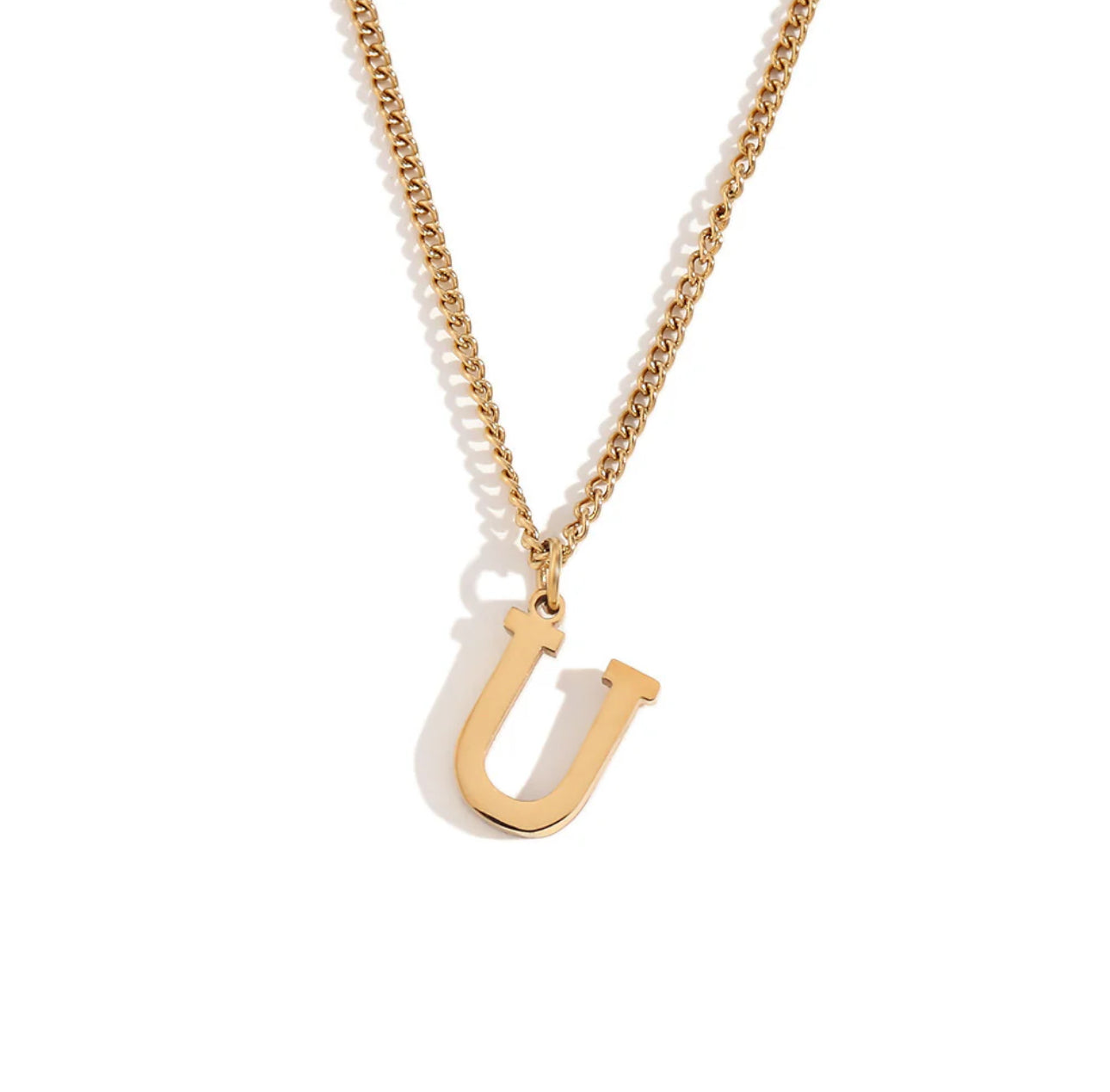 ‘Leah’ Gold Initial Necklace