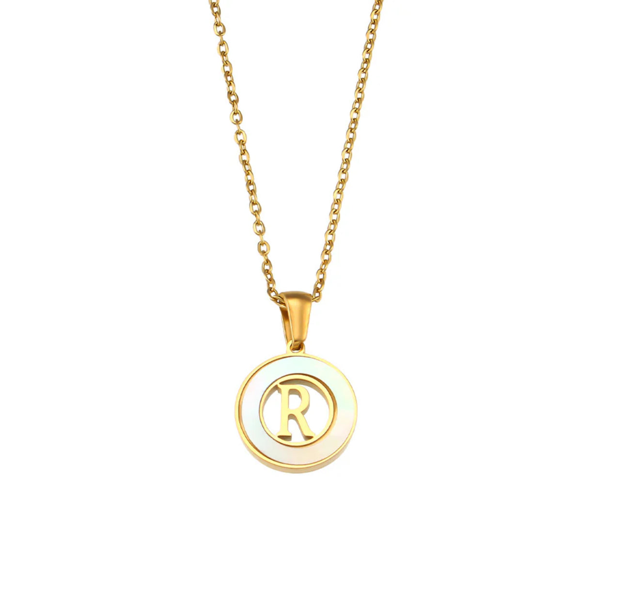 ‘Lillah’ Initial Gold Necklace