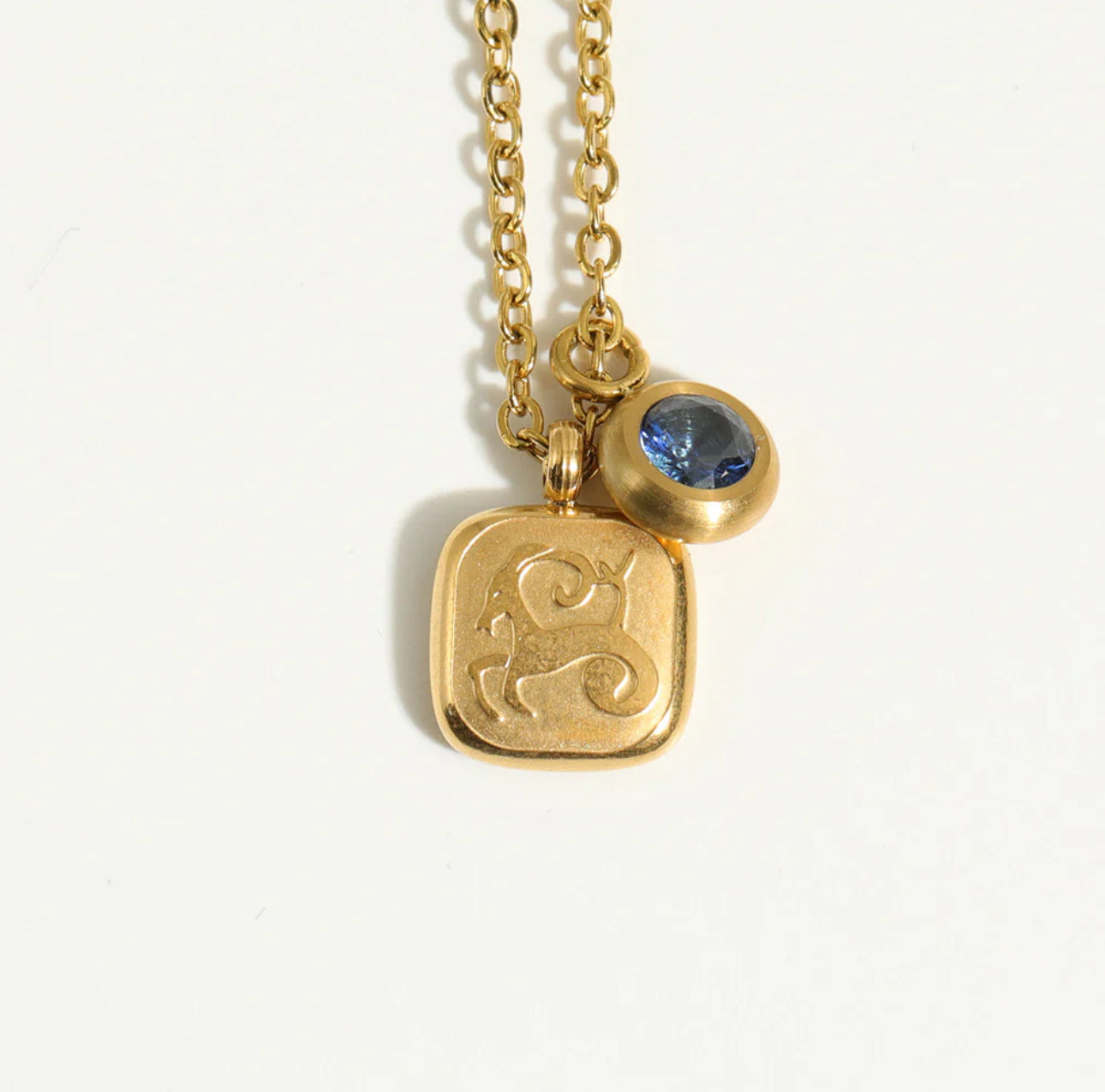 ‘Expressive Zodiac’ Gold Necklace