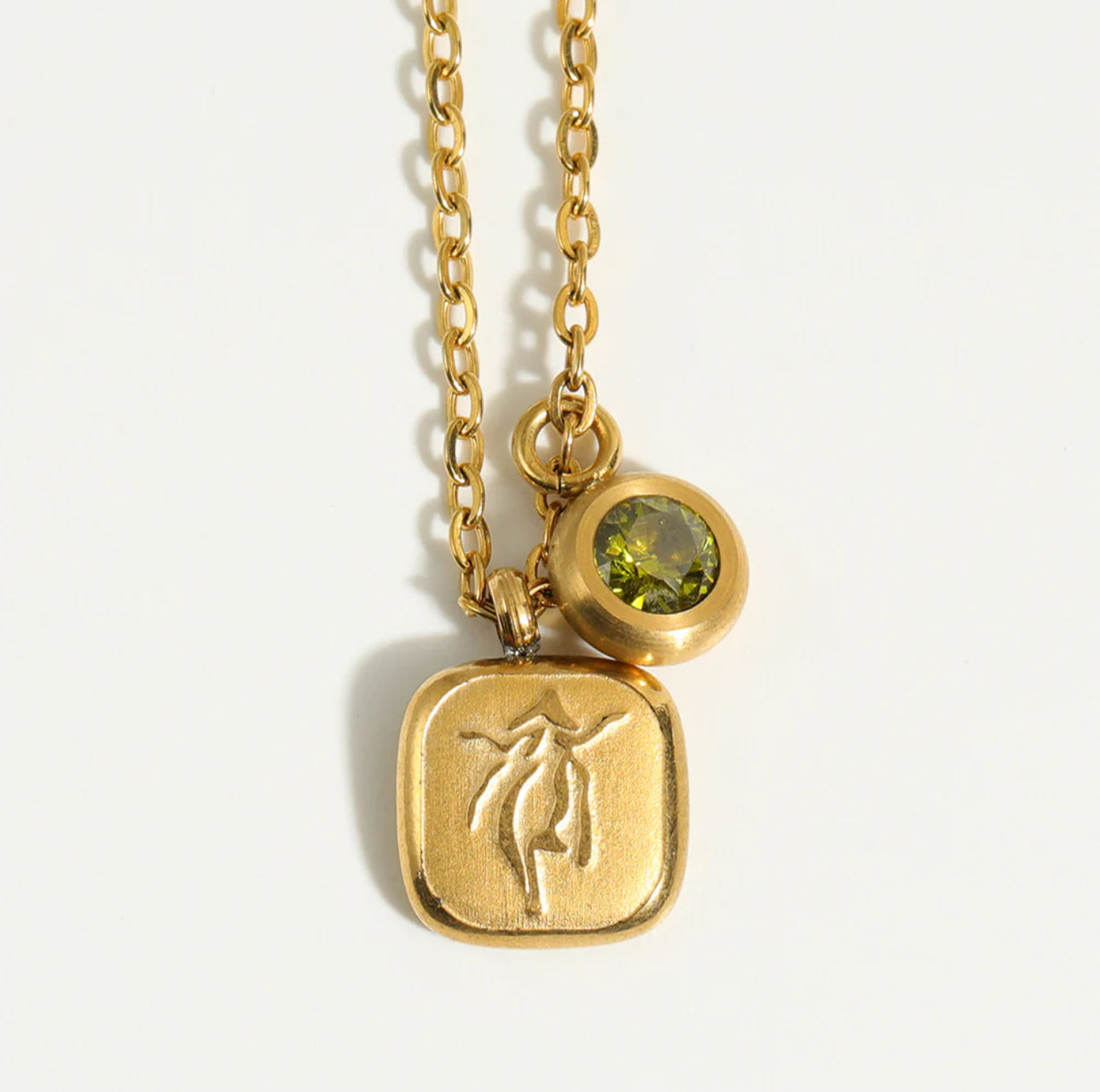 ‘Expressive Zodiac’ Gold Necklace