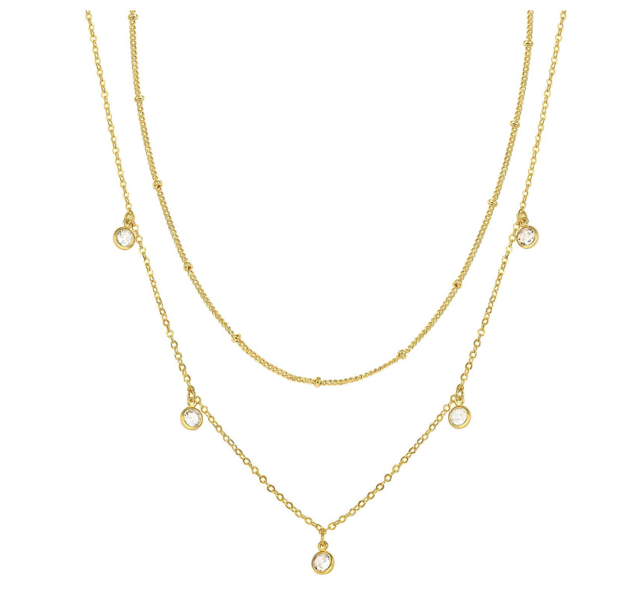 ‘Rachelle’ Gold Layered Necklace