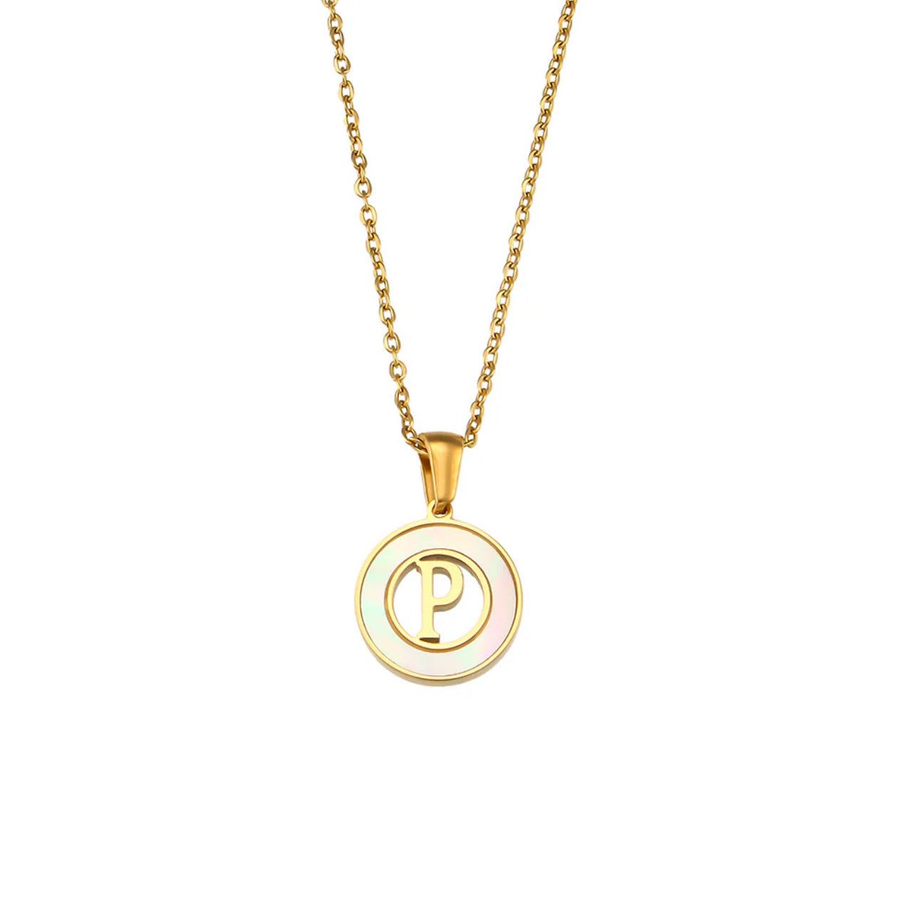 ‘Lillah’ Initial Gold Necklace