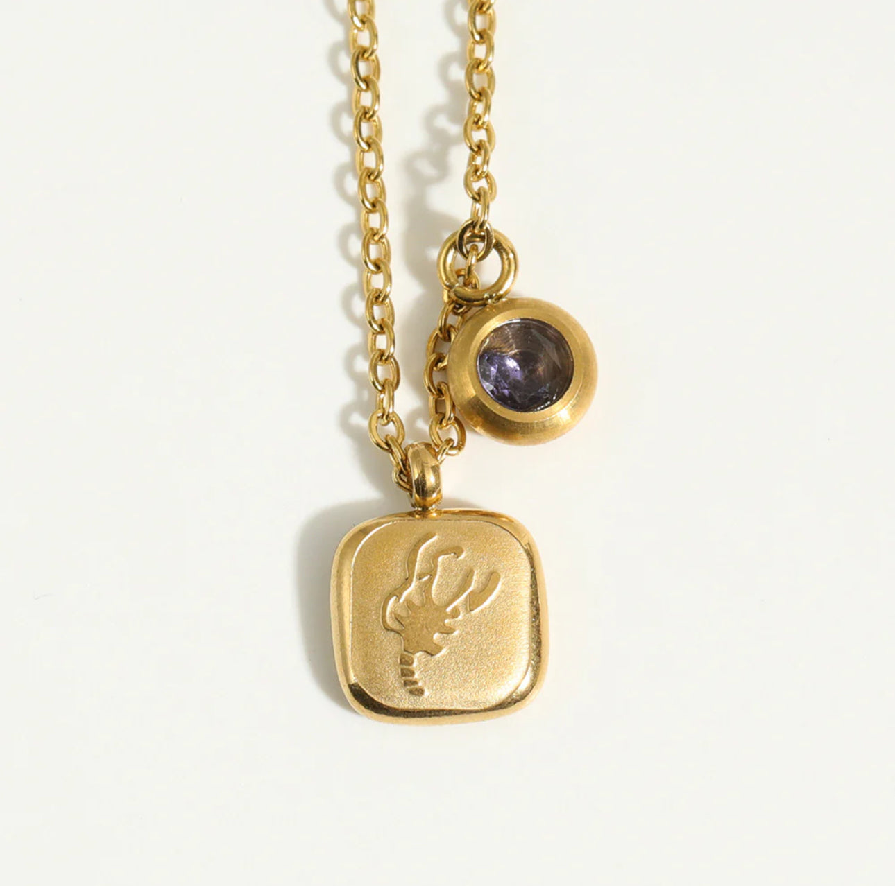 ‘Expressive Zodiac’ Gold Necklace