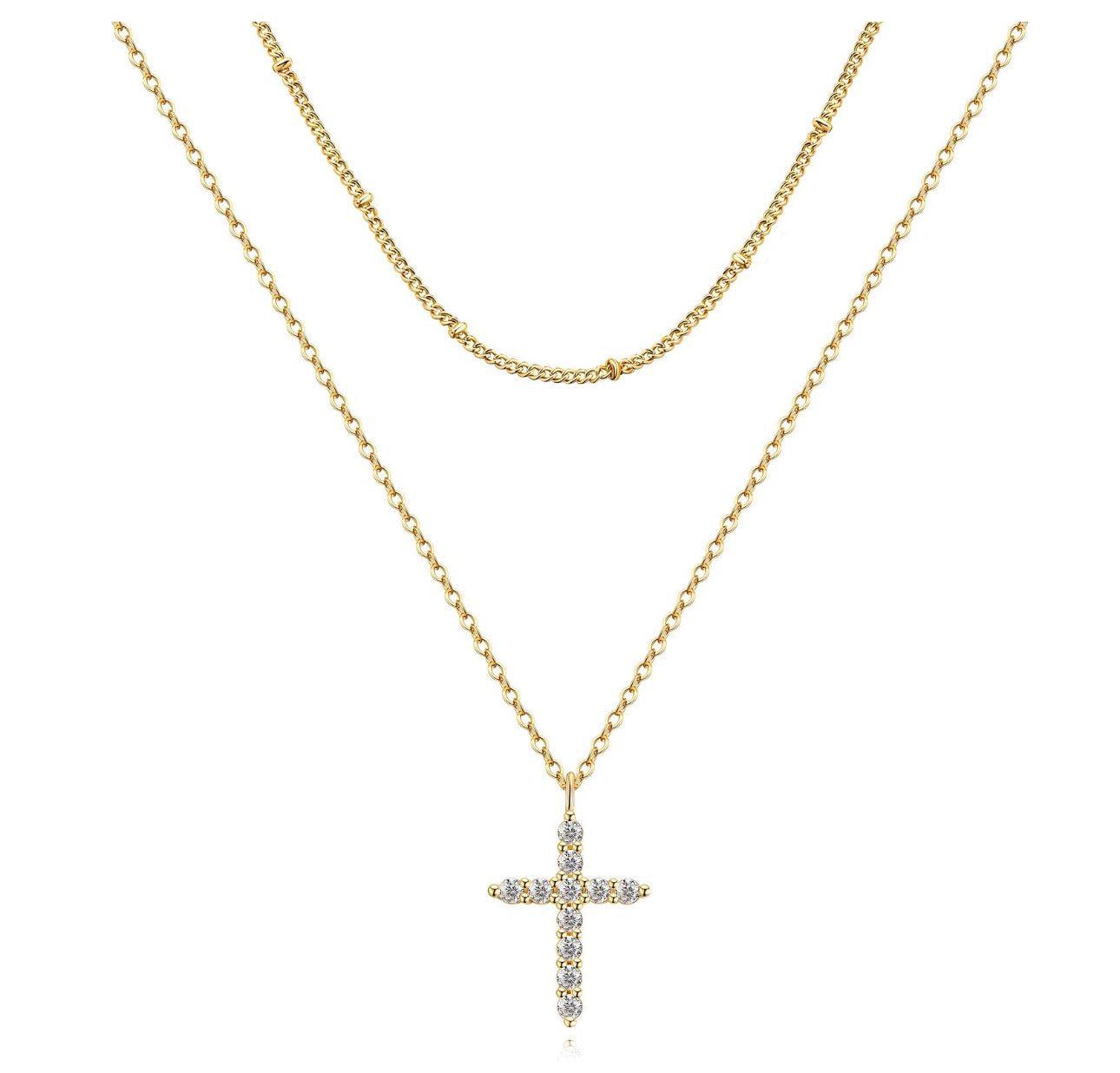 ‘I Will Crucify You’ Gold Layered Necklace