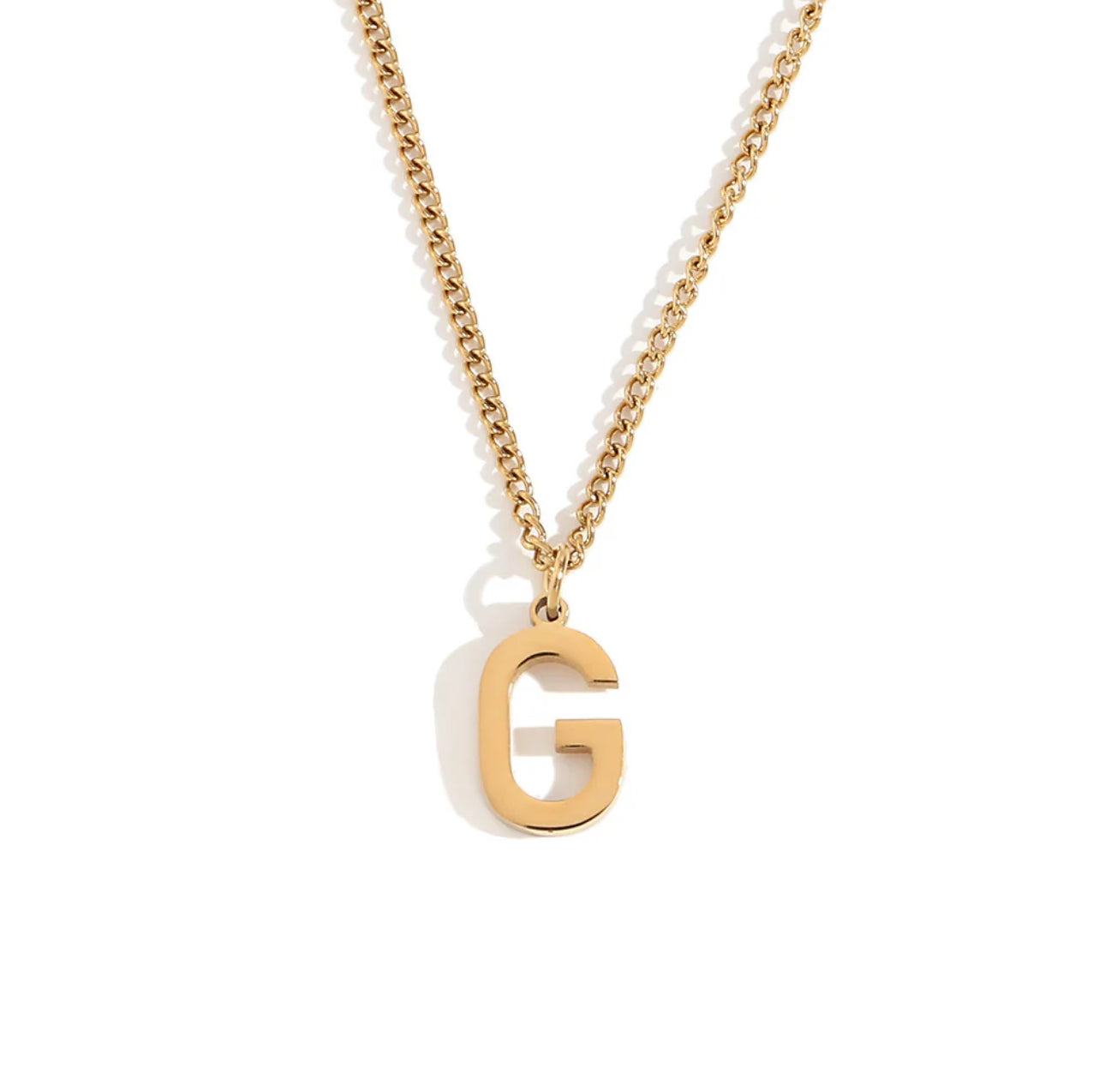 ‘Leah’ Gold Initial Necklace