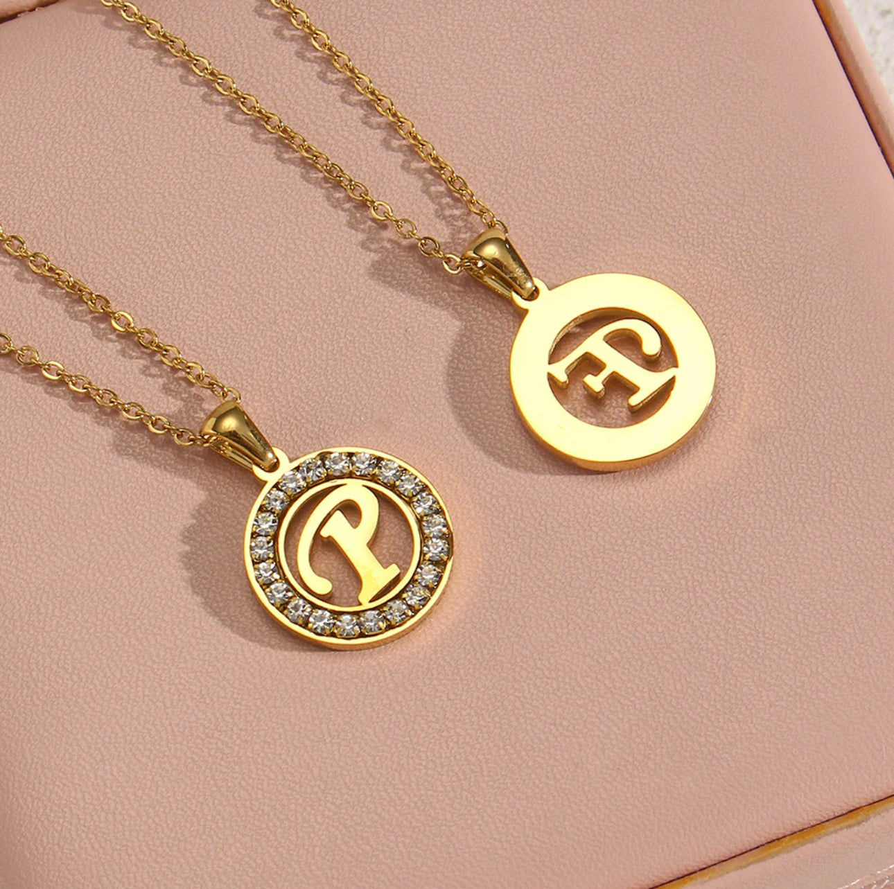 ‘Christie‘ Gold Initial Necklace