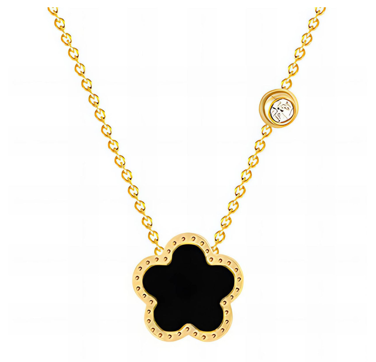 ‘Blossom’ Flower Gold Necklace.