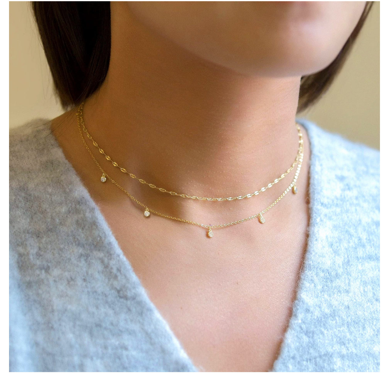 ‘Rachelle’ Gold Layered Necklace