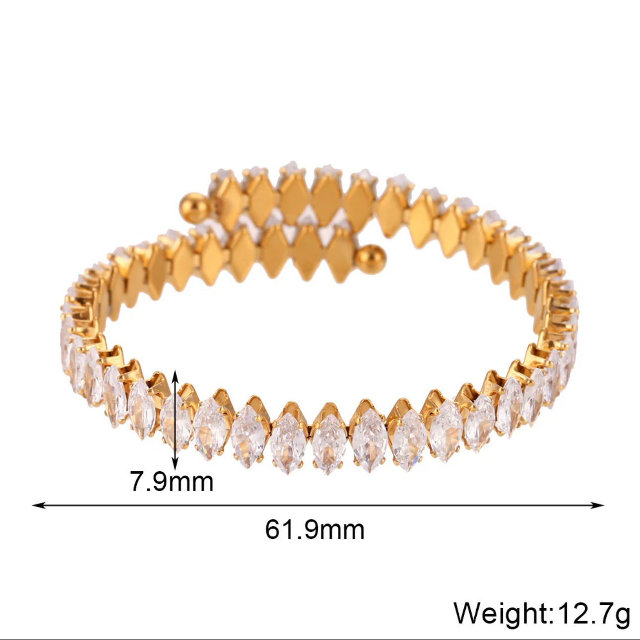 ‘Bling’ Gold Bracelet