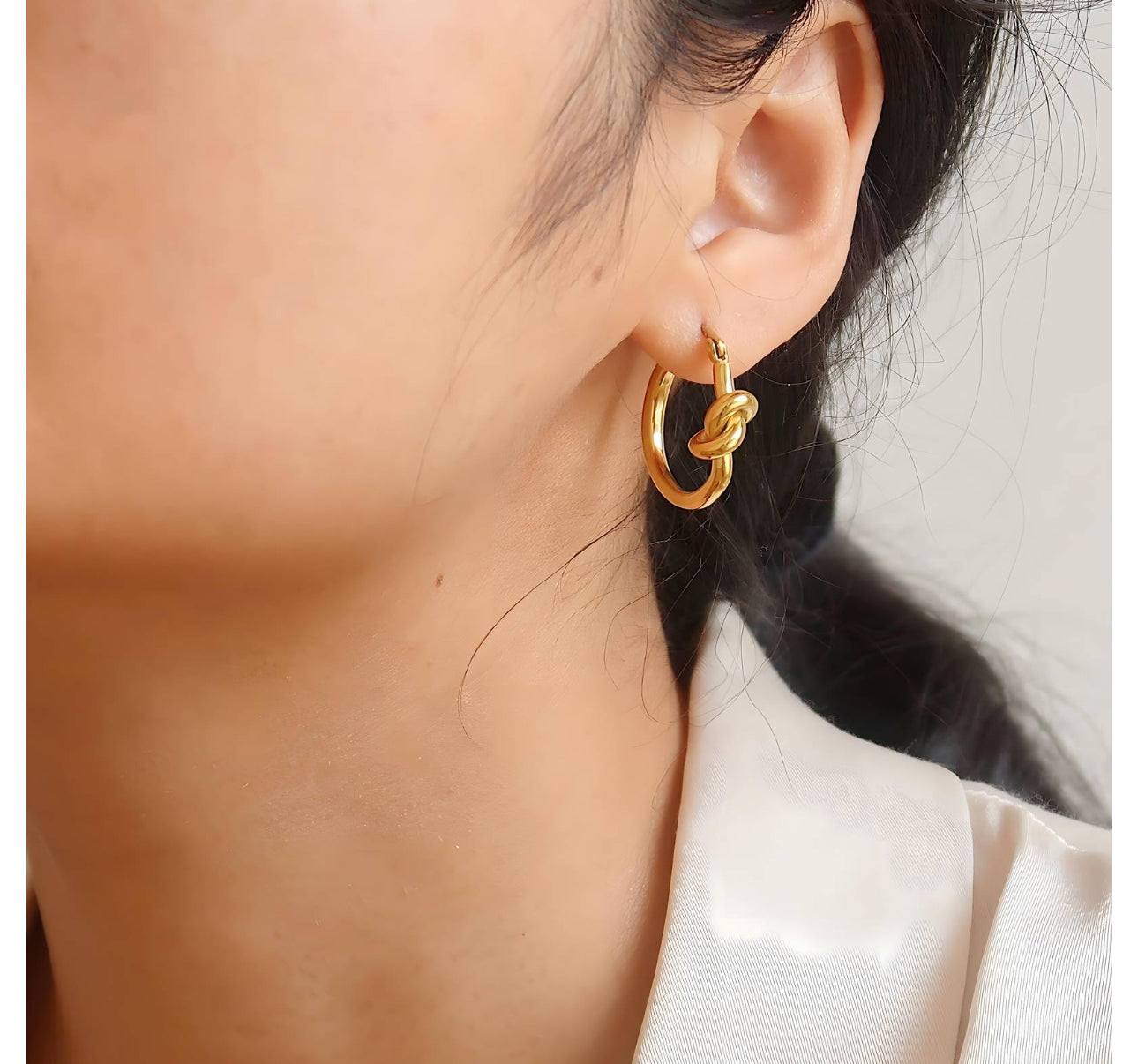 ‘Tied Up’ Hoop Earrings