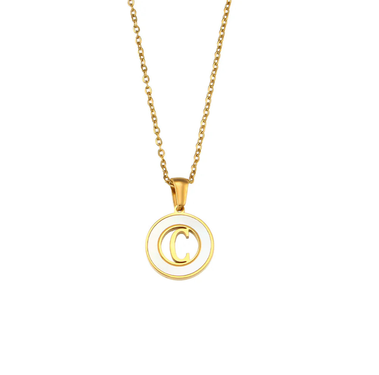 ‘Lillah’ Initial Gold Necklace