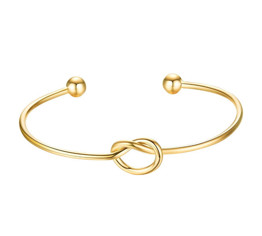 ‘Knotted Elegance” Gold Bracelet