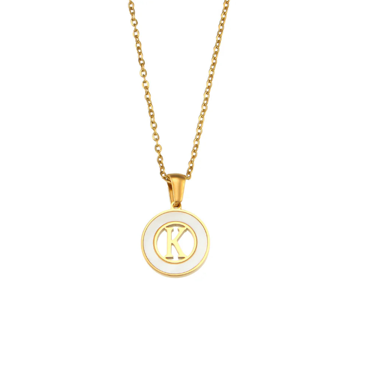 ‘Lillah’ Initial Gold Necklace