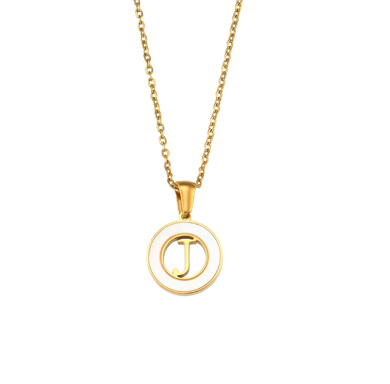 ‘Lillah’ Initial Gold Necklace