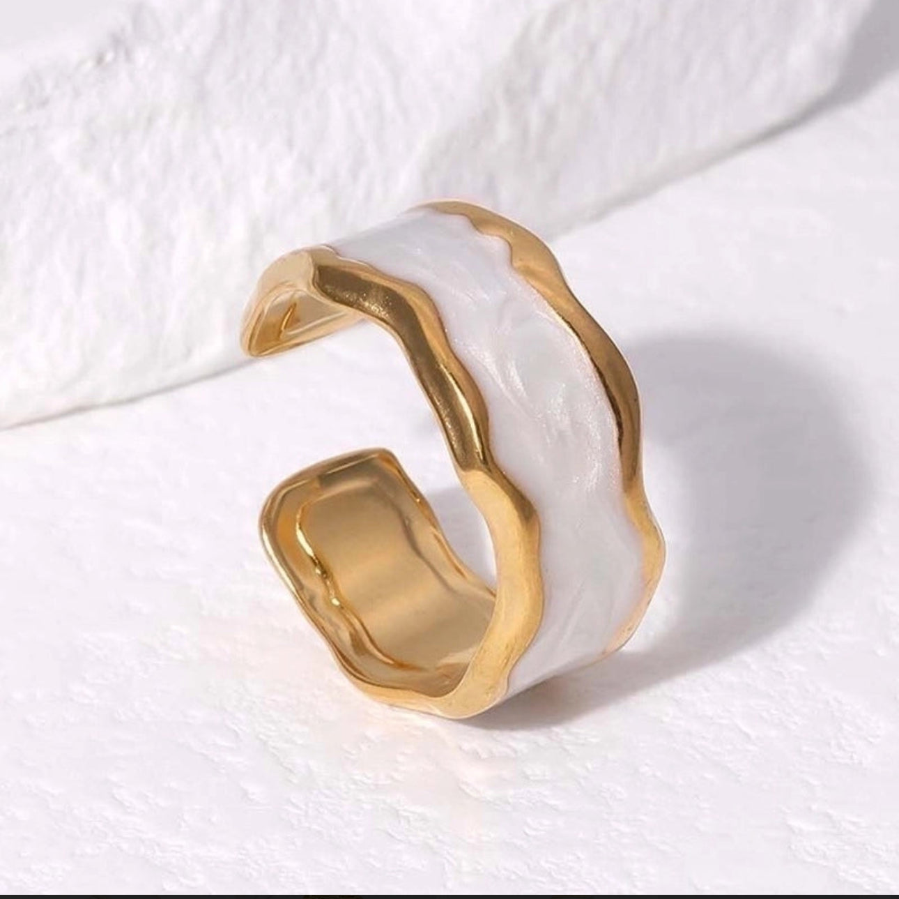 ‘Cuff Me Softly’ Adjustable Gold Ring