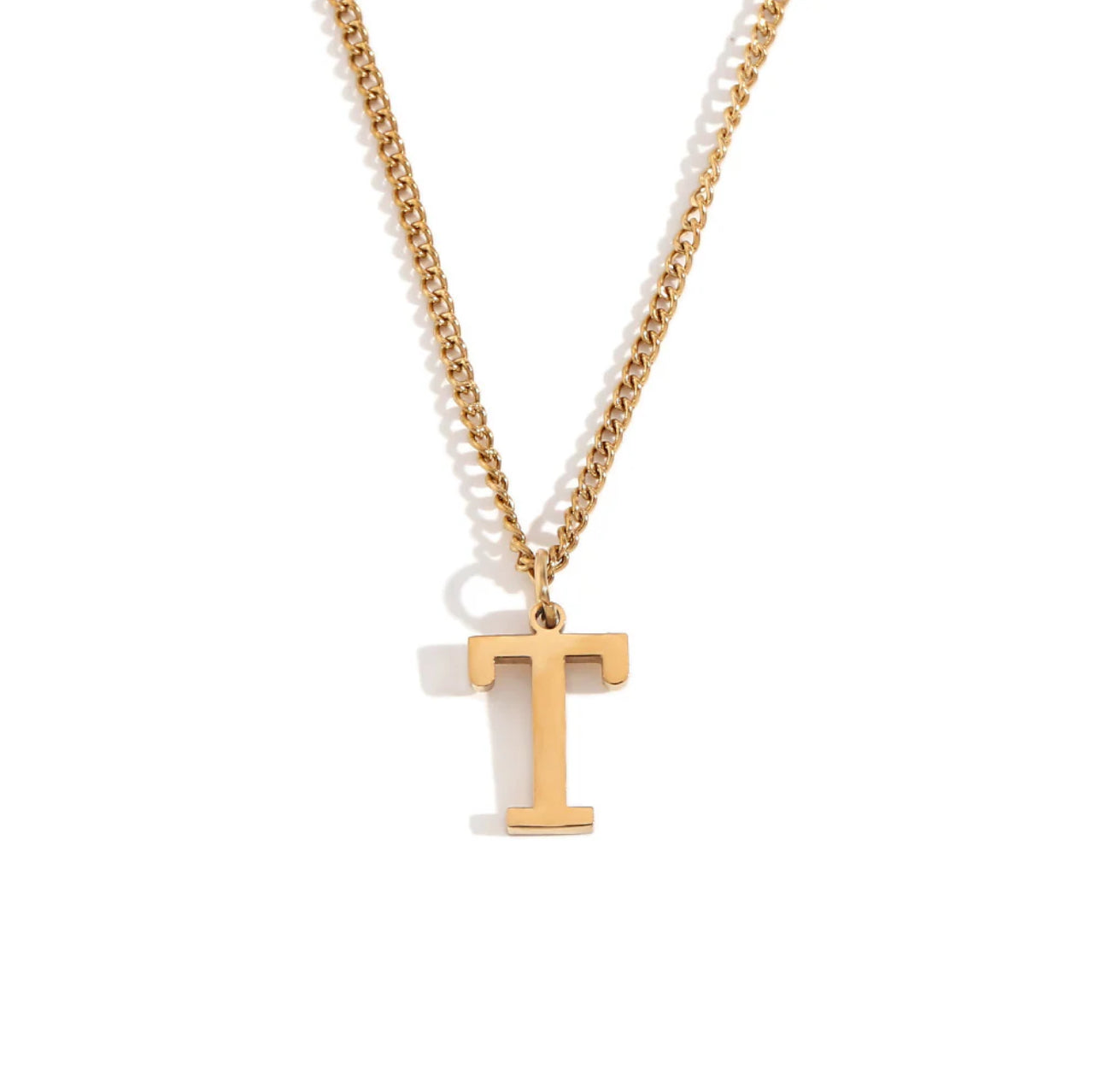 ‘Leah’ Gold Initial Necklace