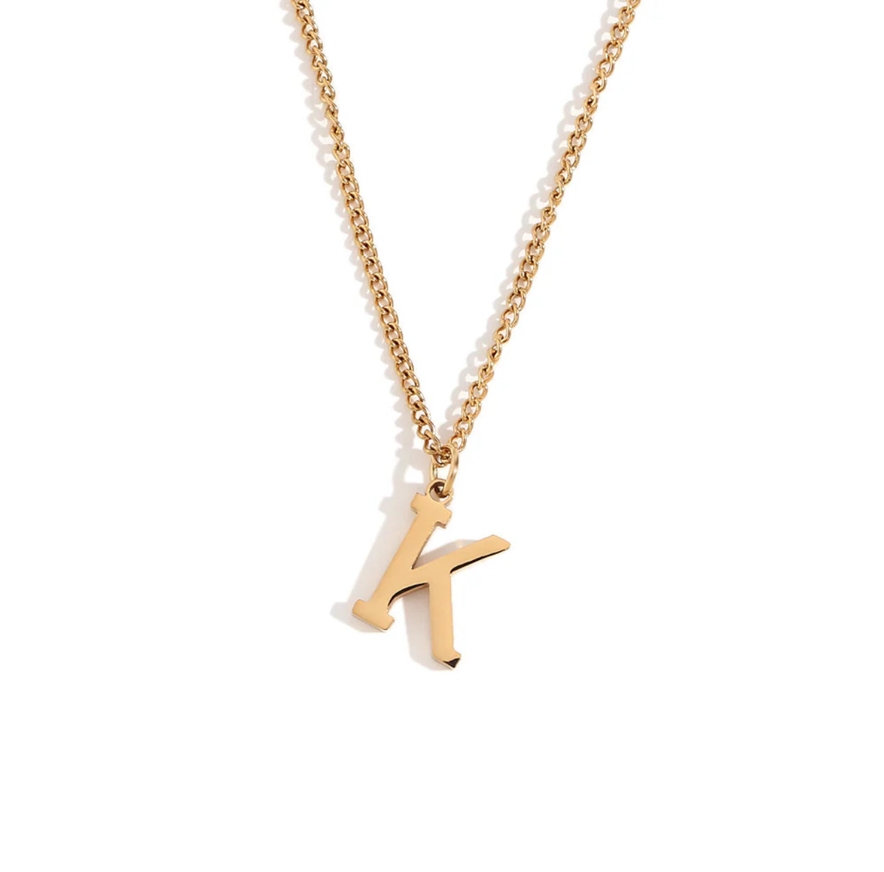 ‘Leah’ Gold Initial Necklace