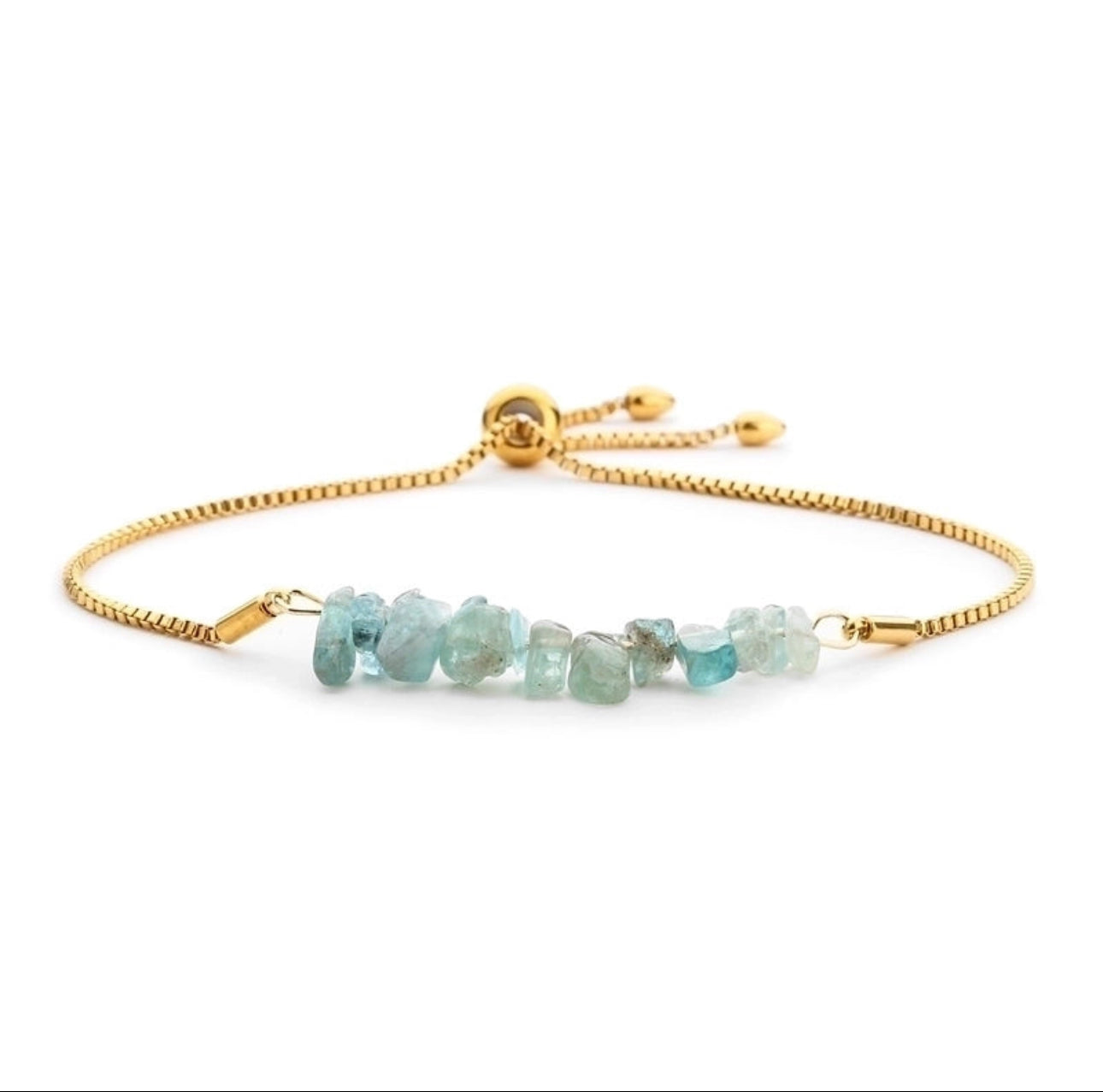 Natural Stone Gold Bracelet