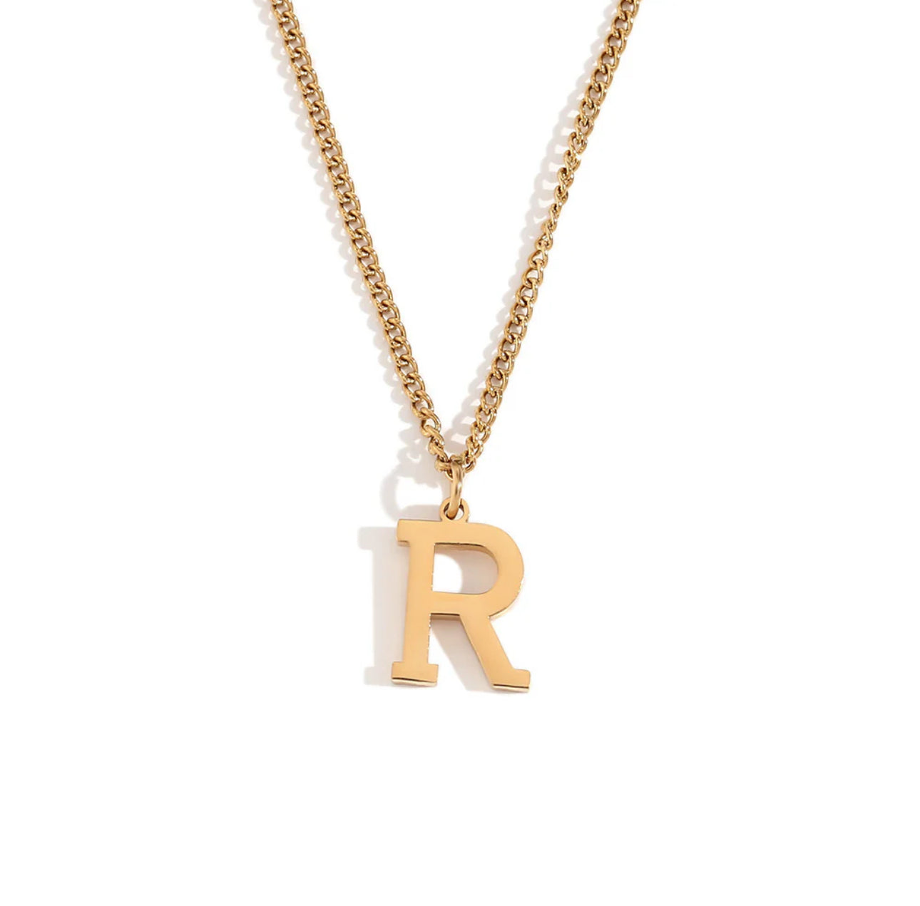 ‘Leah’ Gold Initial Necklace