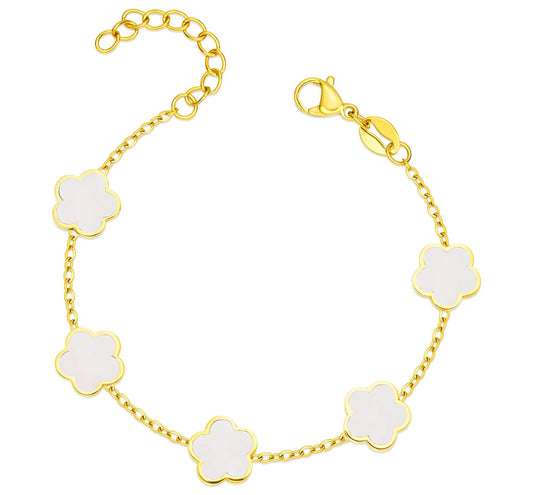 ‘Floral Harmony’ Gold Bracelet