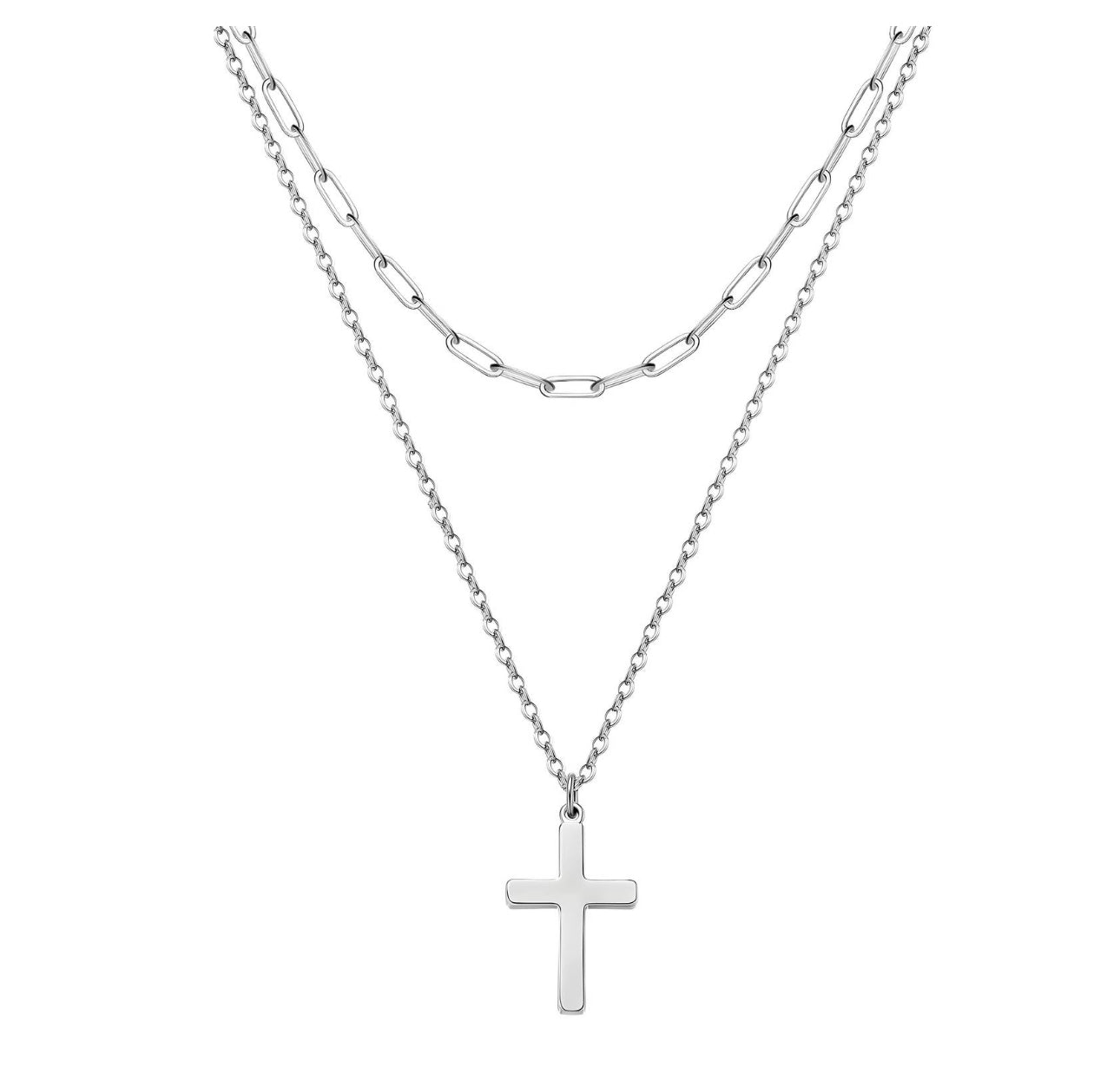 ‘Eternal Radiance Cross’ Gold Necklace