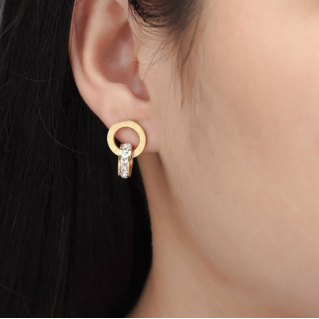 ‘Im So Glam’ Gold Earrings