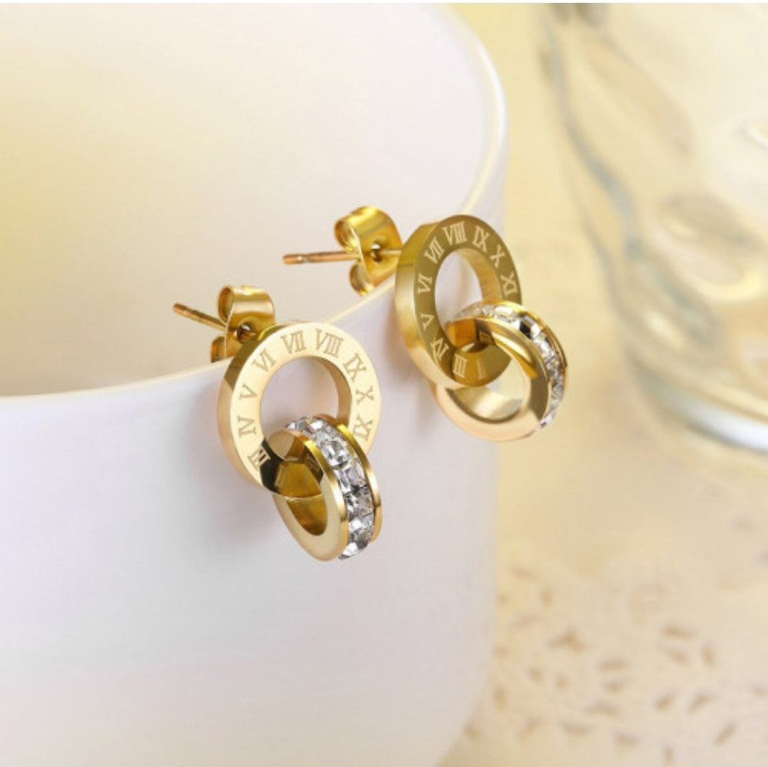 ‘Im So Glam’ Gold Earrings