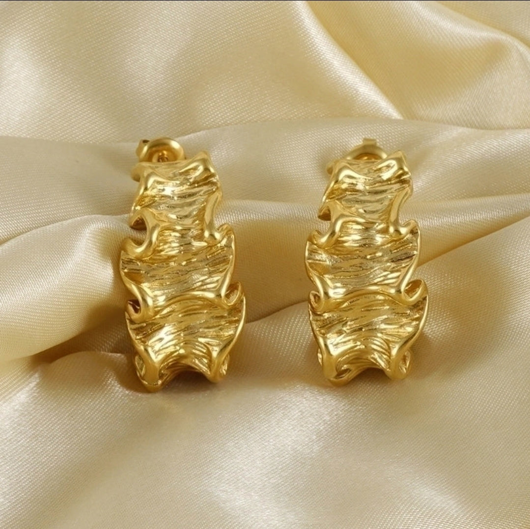 Irregular Gold Earrings